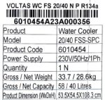 Voltas Water Cooler Stainless Steel 20/40 Ltr. - Image 8