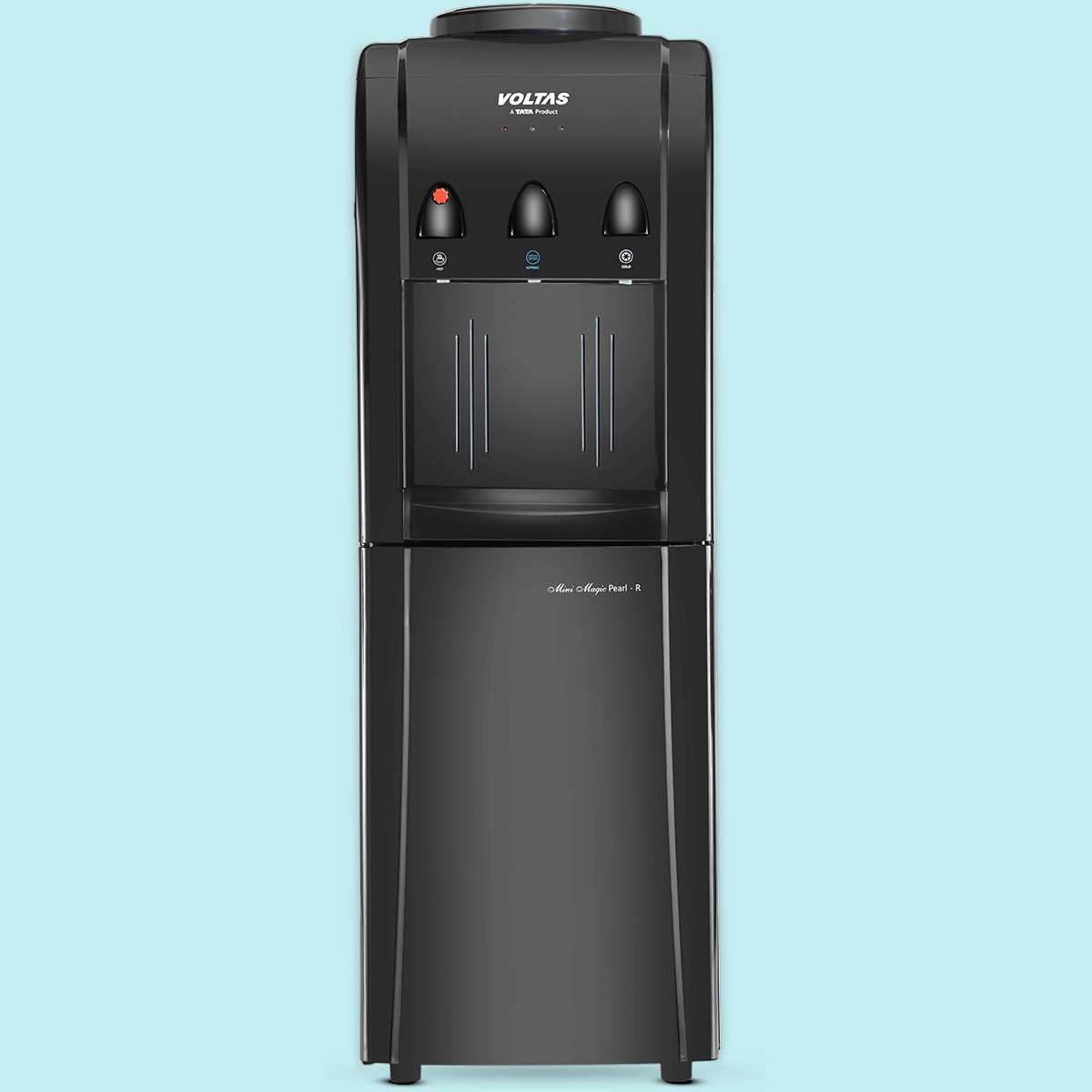 Pearl R Black 1 Voltas Minimagic Pearl R Black Water Dispenser With Cooling Cabinet - Image 1